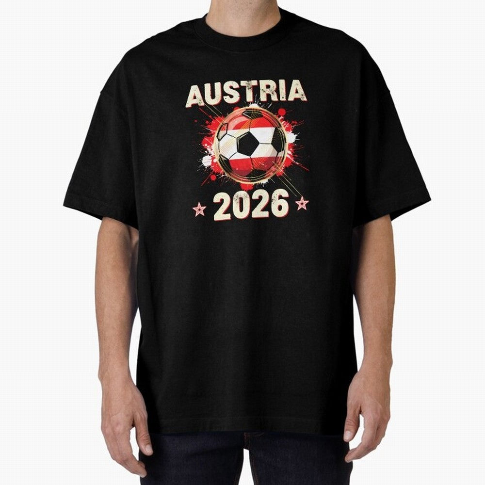 World Cup 2026 Austria Soccer Ball North America - Austrian Fan Gift T-Shirt_85028223 Classic T-Shirt Show Fan Pride Across FIFA World Cup 2026 for Fans of Haaland and Mbappe and England and Germany, Bringing Worldwide Fan Energy, Dramatic Goals,