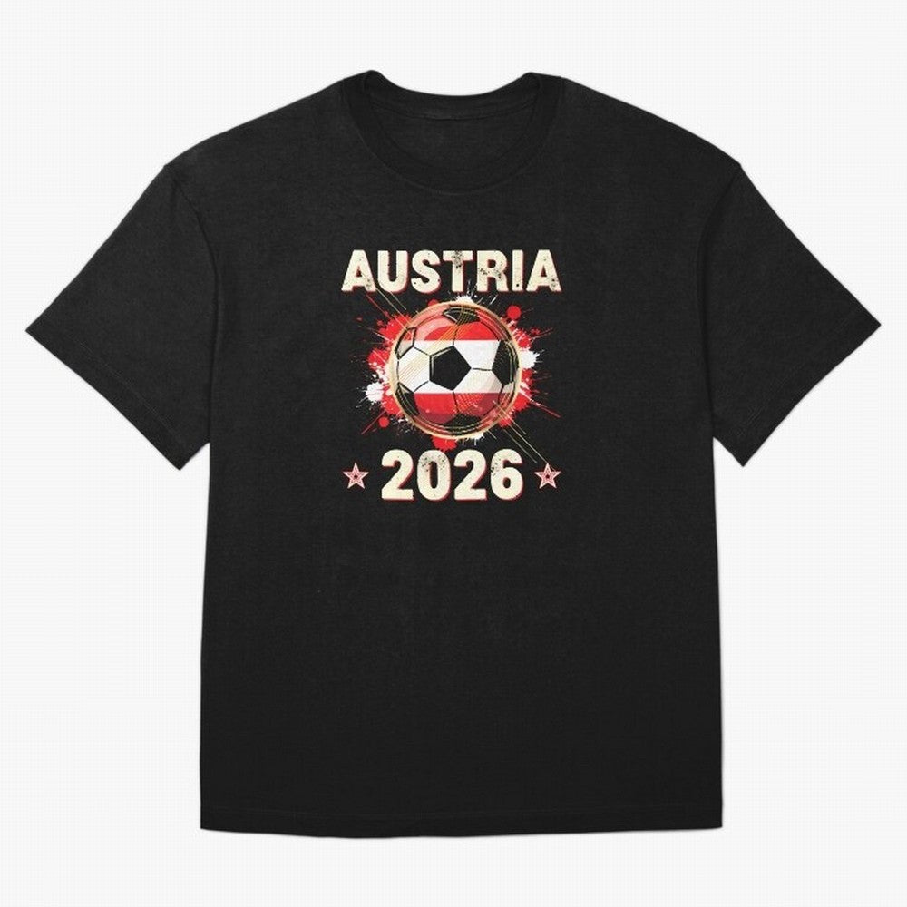 World Cup 2026 Austria Soccer Ball North America - Austrian Fan Gift T-Shirt_85028223 Classic T-Shirt Show Fan Pride Across FIFA World Cup 2026 for Fans of Haaland and Mbappe and England and Germany, Bringing Worldwide Fan Energy, Dramatic Goals,