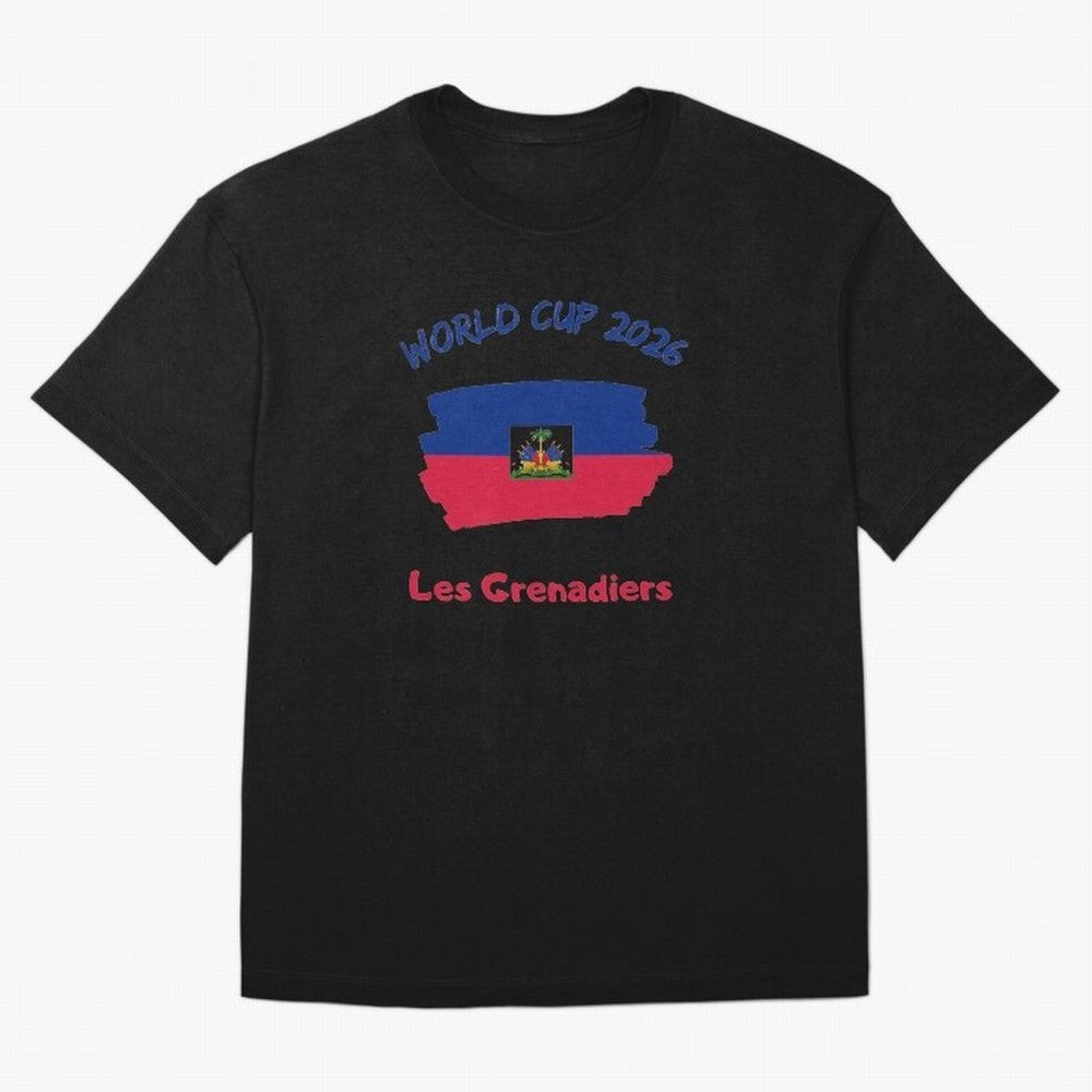Haiti Football Fan Haitian Soccer Supporter National Team Pride Caribbean 2026 T-Shirt_90544900 Classic T-Shirt Represent Football Lovers during the FIFA World Cup 2026 Group Stage Journey through Cristiano Ronaldo Highlights, Spain and Netherlands