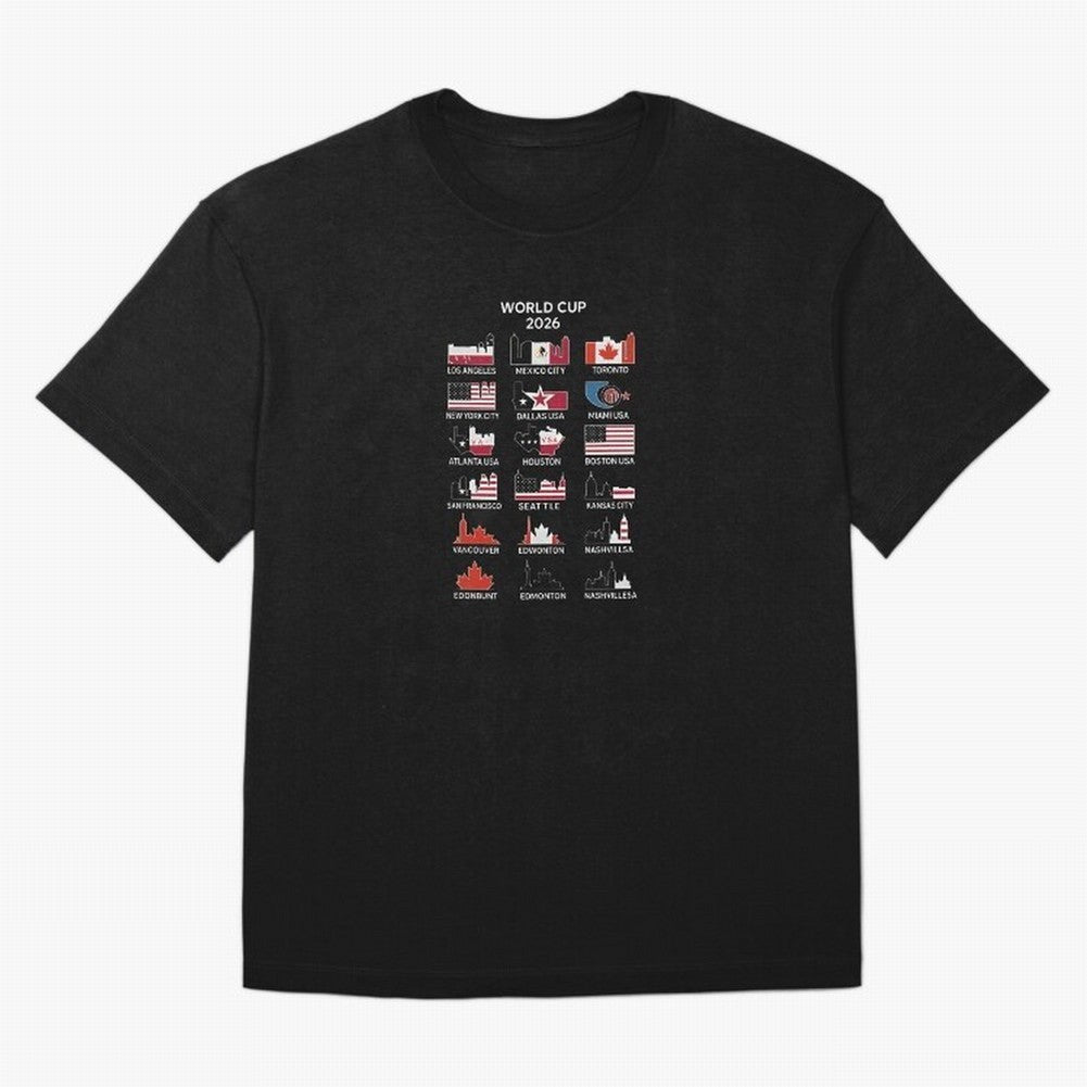 World Cup 2026 Host Cities T-Shirt_84292126 Classic T-Shirt Enjoy the FIFA World Cup 2026 Group Stage Journey through Neymar, Haaland and Cristiano Ronaldo Highlights, Netherlands Pride, Supporter Pride, Iconic Celebrations, Legendary Names and