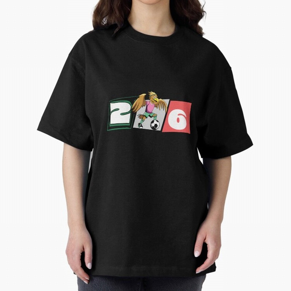 Mexico World Cup 2026 Horizontal T-Shirt_83569561 Classic T-Shirt Celebrate the Biggest Stage of FIFA World Cup 2026 Group Stage for Fans of Messi, CR7 and Mbappe and France and Portugal, Bringing Champion Mindset, Group Stage Buzz, Knockout