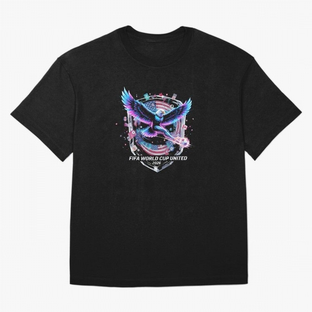 FIFA World Cup 2026 United Eagle Soccer Art T-Shirt_86867742 Classic T-Shirt Bring Trophy Dreams to Match Day Hype around FIFA World Cup 2026 USA Canada Mexico, Haaland and Mbappe, Spain, Retro Football Energy, Iconic Rivalries, Trophy Chase Drama