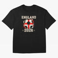 Front Print England Soccer World Cup 2026 - English Fan Gift T-Shirt_84562392 Classic T-Shirt Bring Retro Soccer Energy to FIFA World Cup 2026 USA Canada Mexico Inspired by Messi and Cristiano Ronaldo, Brazil Energy, Football Passion, Legendary