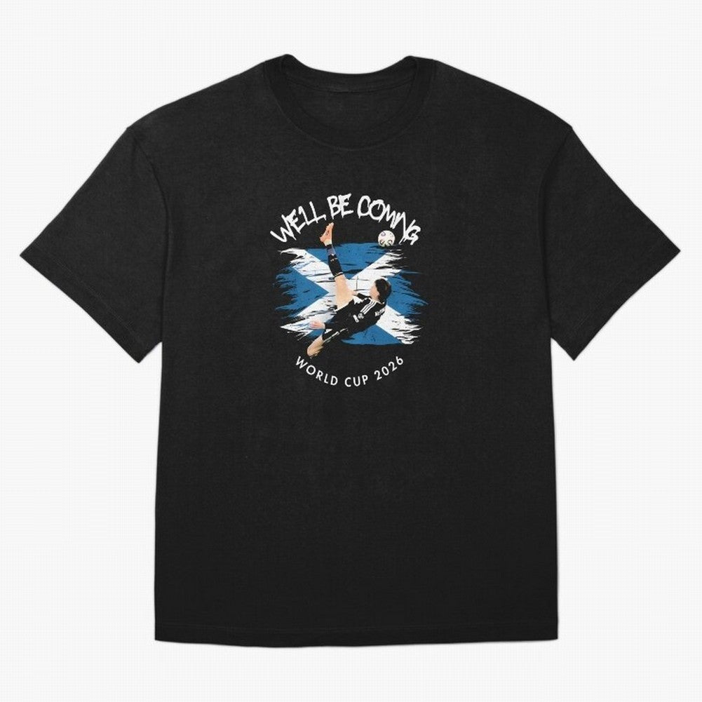 We'll be coming 2026 - Scotland World Cup 2026 ¨C Tartan Army Returns T-Shirt_83870657 Classic T-Shirt Bring Retro Soccer Energy to Match Day Hype around FIFA World Cup 2026, CR7 and Messi, Netherlands, Classic Soccer Heritage, Championship