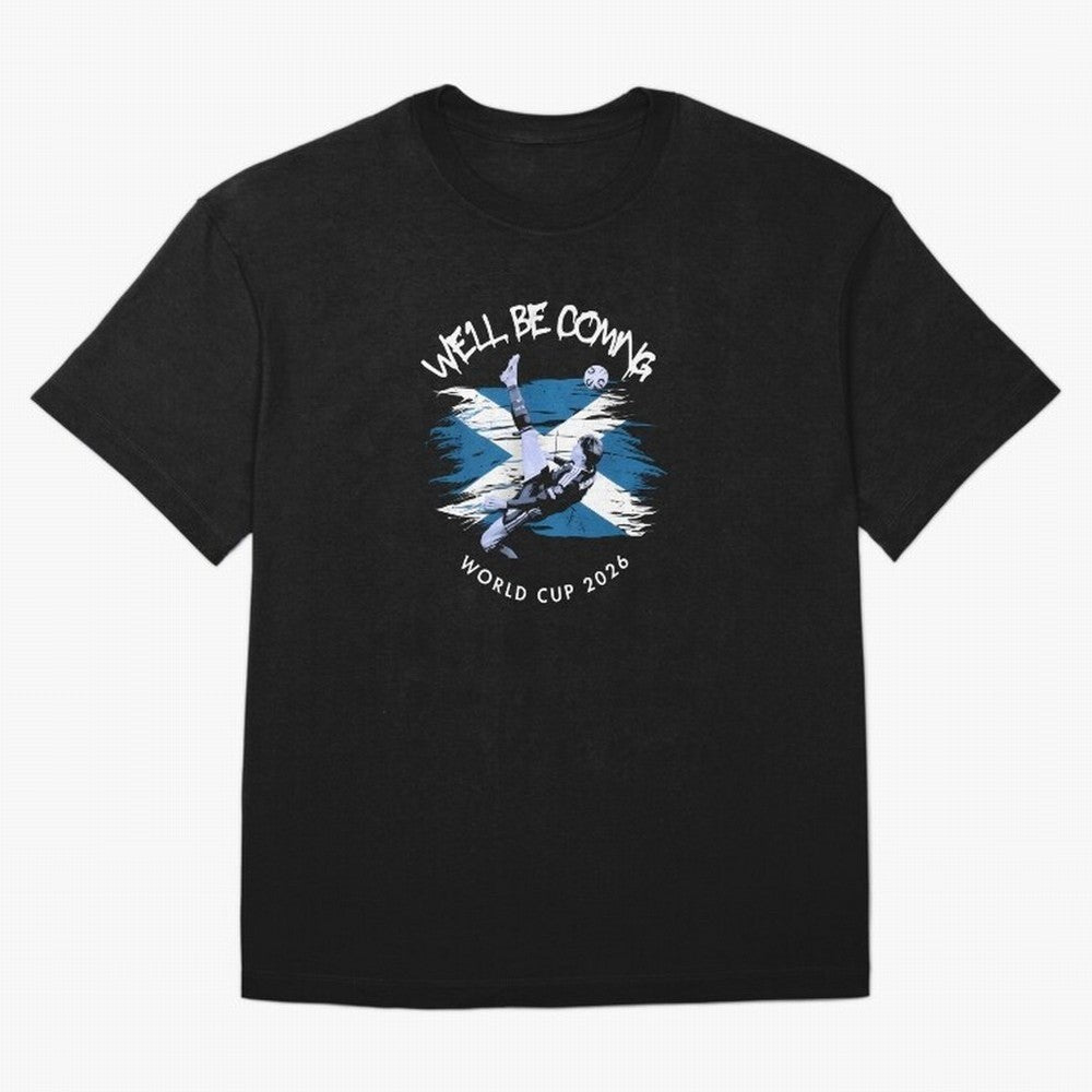 We'll be coming 2026 - Tartan Army Returns T-Shirt_83870751 Classic T-Shirt Step into FIFA World Cup 2026 USA Canada Mexico for Fans of Mbappe and Neymar and Netherlands, Bringing Football History, Final Match Energy, Crowd Noise and Once in a