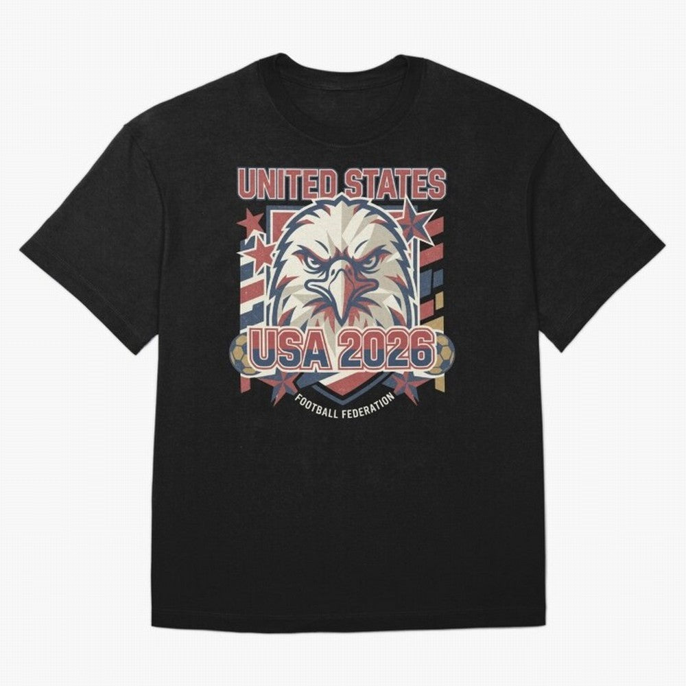 USA 2026 Retro Vintage World Cup Classic T-Shirt Join Supporters Worldwide for Global Football Passion for FIFA World Cup 2026 Group Stage, Connected to Messi and Cristiano Ronaldo, Brazil, Championship Spirit, Famous Goals, Roaring Crowds and