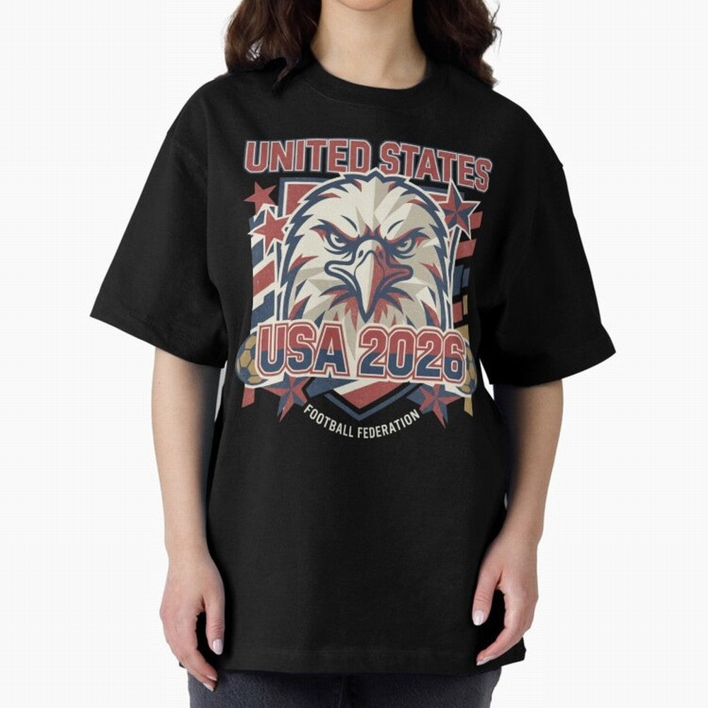 USA 2026 Retro Vintage World Cup Classic T-Shirt Join Supporters Worldwide for Global Football Passion for FIFA World Cup 2026 Group Stage, Connected to Messi and Cristiano Ronaldo, Brazil, Championship Spirit, Famous Goals, Roaring Crowds and
