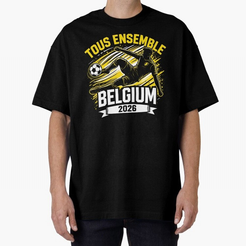 Belgium Fan Art World Cup 2026 Classic T-Shirt Cheer for FIFA World Cup 2026 Driven by Neymar, England and Germany Energy, Champion Mindset, Group Stage Buzz, Knockout Tension and Passionate Fan Culture; Ideal for Passionate Fans Who Love Underdog