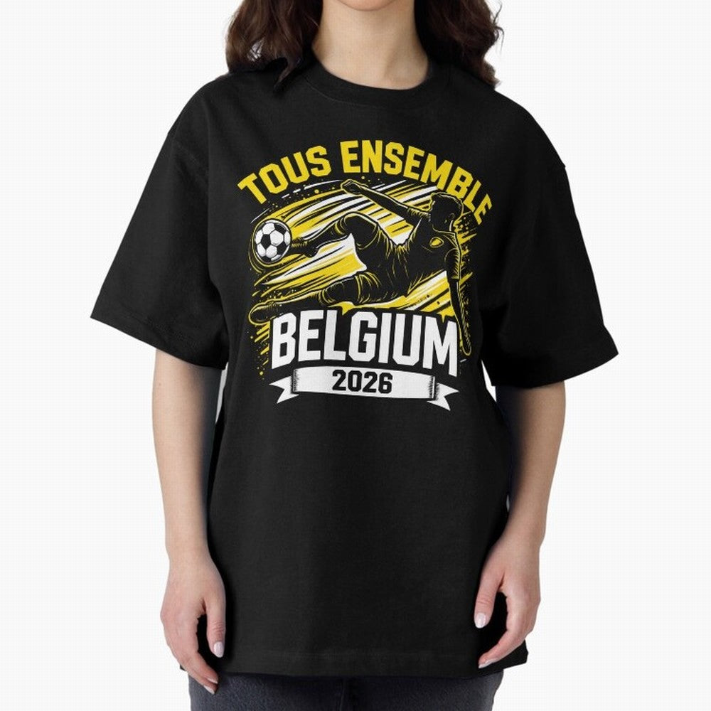 Belgium Fan Art World Cup 2026 Classic T-Shirt Cheer for FIFA World Cup 2026 Driven by Neymar, England and Germany Energy, Champion Mindset, Group Stage Buzz, Knockout Tension and Passionate Fan Culture; Ideal for Passionate Fans Who Love Underdog