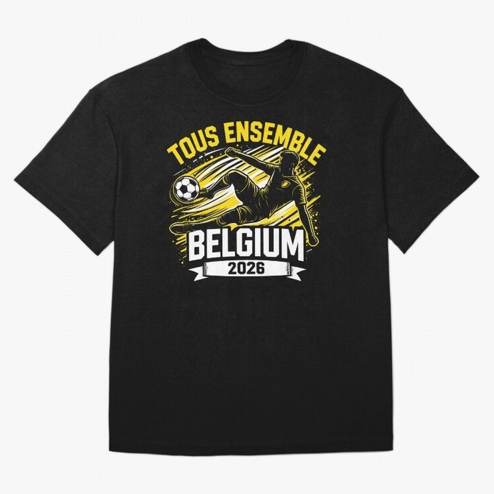 Belgium Fan Art World Cup 2026 Classic T-Shirt Cheer for FIFA World Cup 2026 Driven by Neymar, England and Germany Energy, Champion Mindset, Group Stage Buzz, Knockout Tension and Passionate Fan Culture; Ideal for Passionate Fans Who Love Underdog
