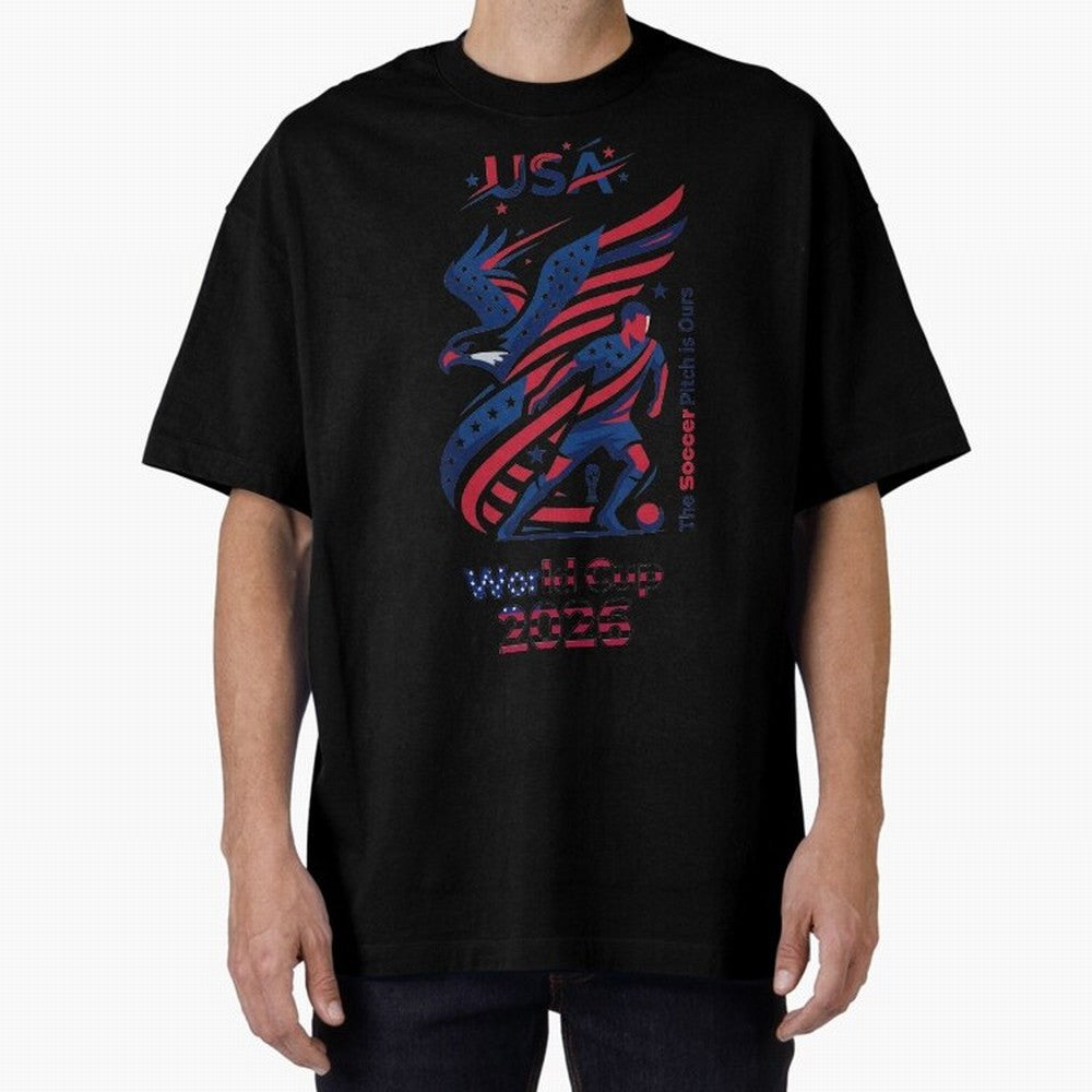 USA Soccer Shirt 2026 - Heritage Eagle World Cup Fan Tee - Premium Gildan Softstyle Unisex Football T-Shirt - United States Supporter Gear Classic T-Shirt Feel the Heartbeat of Global Football Passion for FIFA World Cup 2026, Made for Messi, CR7