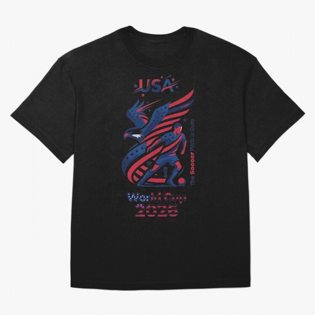 USA Soccer Shirt 2026 - Heritage Eagle World Cup Fan Tee - Premium Gildan Softstyle Unisex Football T-Shirt - United States Supporter Gear Classic T-Shirt Feel the Heartbeat of Global Football Passion for FIFA World Cup 2026, Made for Messi, CR7