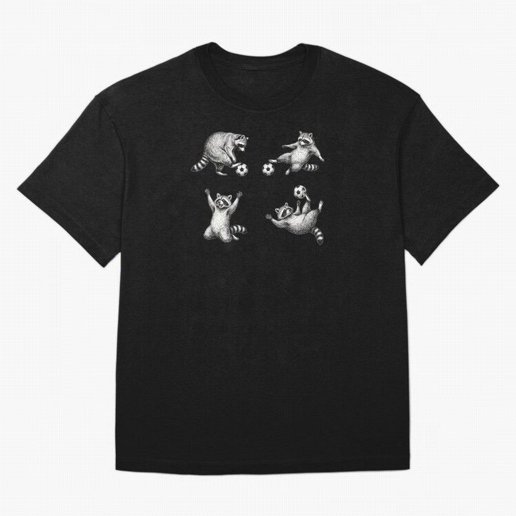 Funny Raccoon Soccer World Cup 2026 Games Classic T-Shirt Join the Global Buzz around Match Day Hype around FIFA World Cup 2026, Messi, Neymar and Mbappe, Portugal, Supporter Pride, Iconic Celebrations, Legendary Names and Global Match Day Energy;