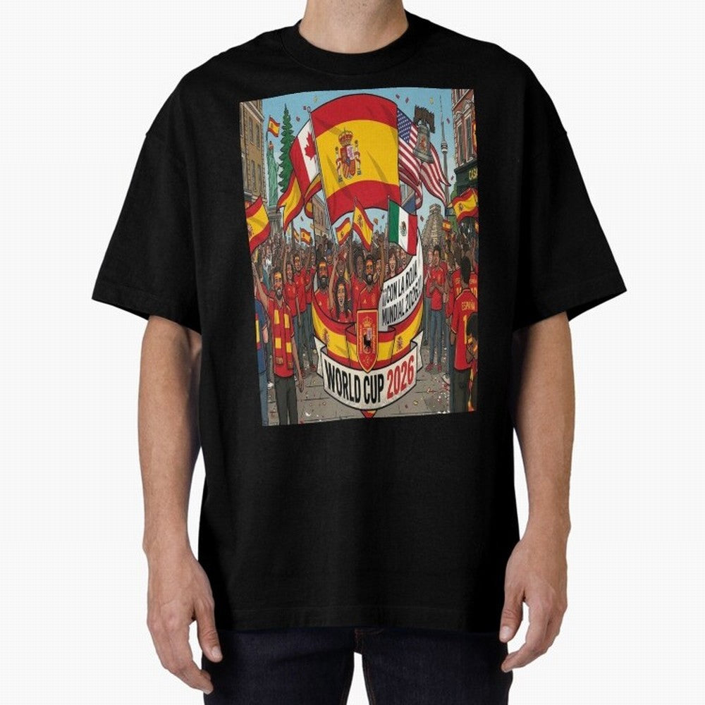 Spain Classic T-Shirt Get Ready for Match Day Hype around FIFA World Cup 2026 Group Stage, Mbappe and Neymar, France and Portugal, Vintage Soccer Flavor, Modern Football Stars, National Flags and Final Night Emotion; Perfect for People Who Love