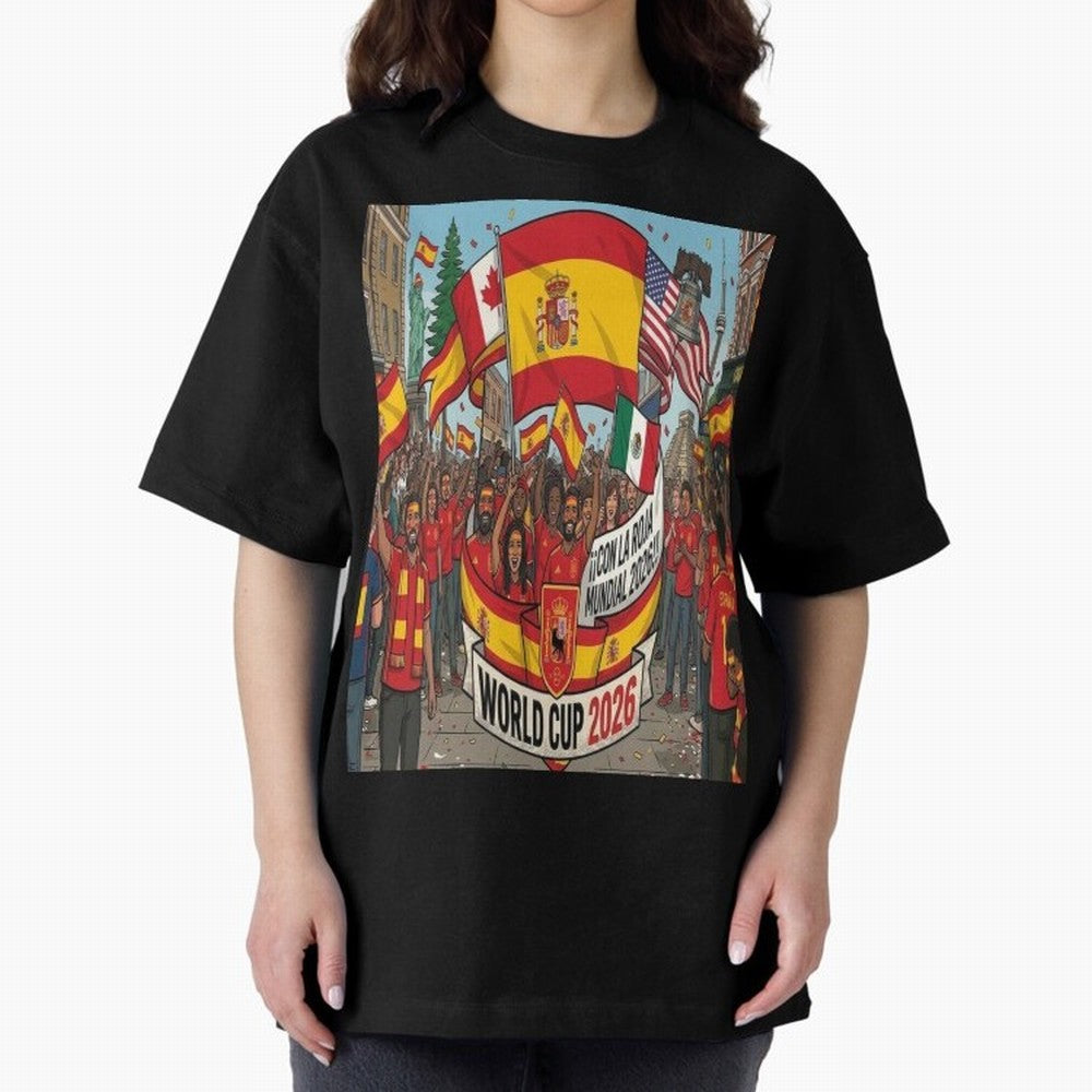 Spain Classic T-Shirt Get Ready for Match Day Hype around FIFA World Cup 2026 Group Stage, Mbappe and Neymar, France and Portugal, Vintage Soccer Flavor, Modern Football Stars, National Flags and Final Night Emotion; Perfect for People Who Love
