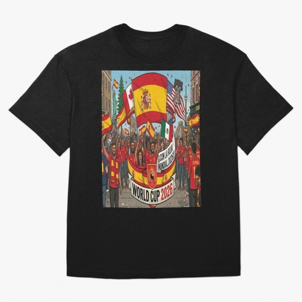 Spain Classic T-Shirt Get Ready for Match Day Hype around FIFA World Cup 2026 Group Stage, Mbappe and Neymar, France and Portugal, Vintage Soccer Flavor, Modern Football Stars, National Flags and Final Night Emotion; Perfect for People Who Love