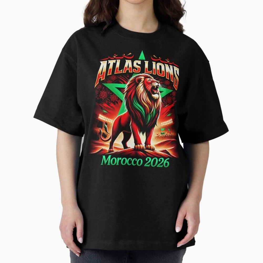 Morocco Football Fan Classic T-Shirt Follow the Road to Global Football Passion for FIFA World Cup 2026 USA Canada Mexico, Built around CR7 and Messi, Brazil, Retro Football Energy, Iconic Rivalries, Trophy Chase Drama and Stadium Atmosphere;