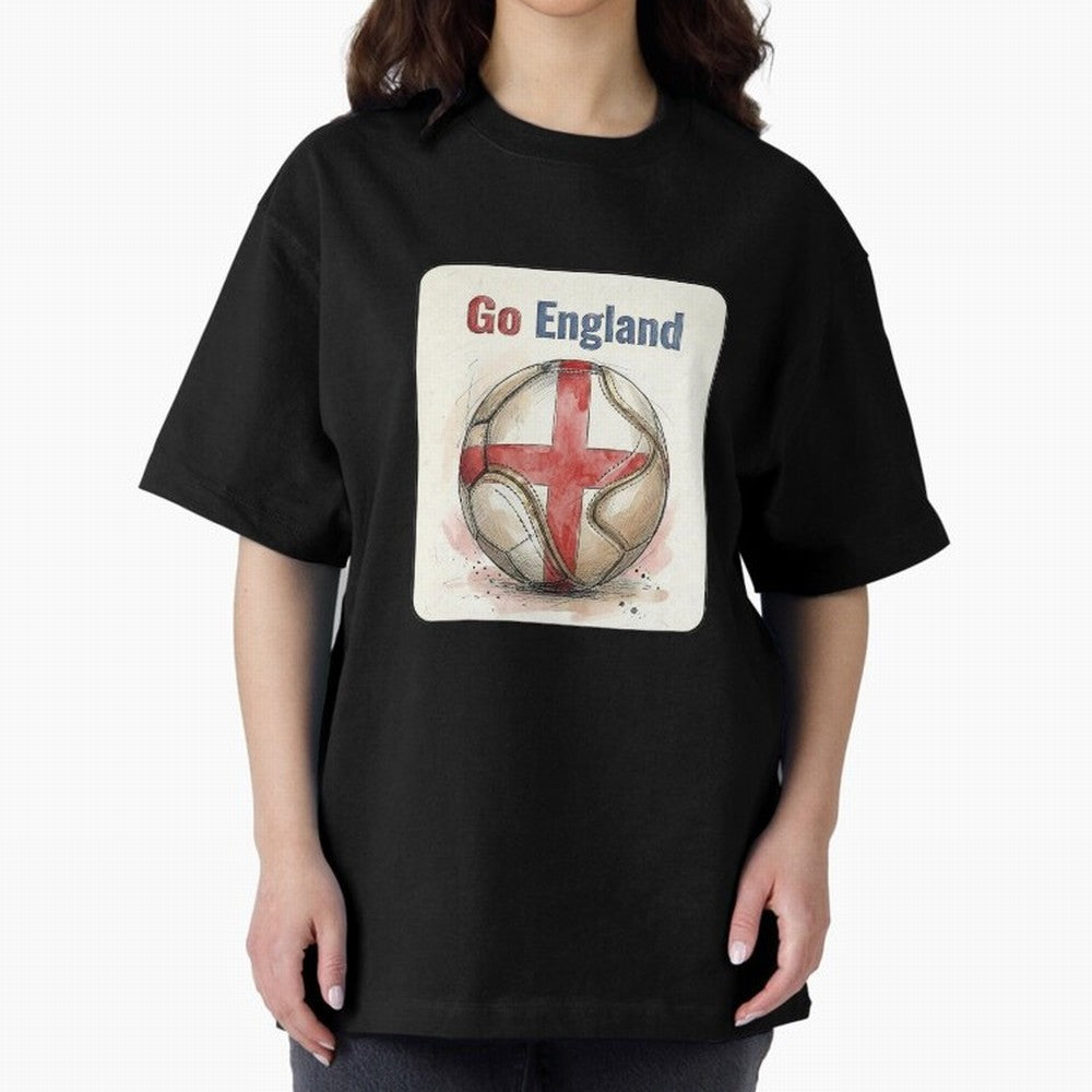 Go England Soccer Ball Flag | English Football Fan Graphic Tee Classic T-Shirt Feel the Heartbeat of FIFA World Cup 2026 Group Stage Celebrating Mbappe, Spain and Netherlands Energy, Worldwide Fan Energy, Dramatic Goals, Stadium Lights and