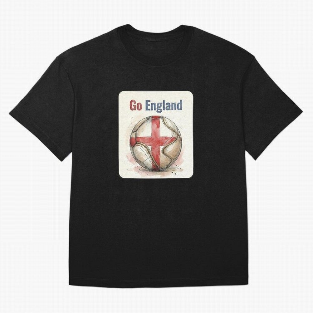 Go England Soccer Ball Flag | English Football Fan Graphic Tee Classic T-Shirt Feel the Heartbeat of FIFA World Cup 2026 Group Stage Celebrating Mbappe, Spain and Netherlands Energy, Worldwide Fan Energy, Dramatic Goals, Stadium Lights and