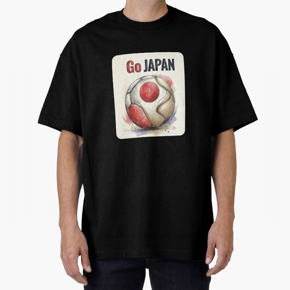 Go Japan Soccer Ball Flag | Japanese Football Fan Graphic Tee Classic T-Shirt Celebrate Soccer Greatness during Global Football Passion for FIFA World Cup 2026 USA Canada Mexico, Highlighting Messi, England, Supporter Pride, Iconic Celebrations,