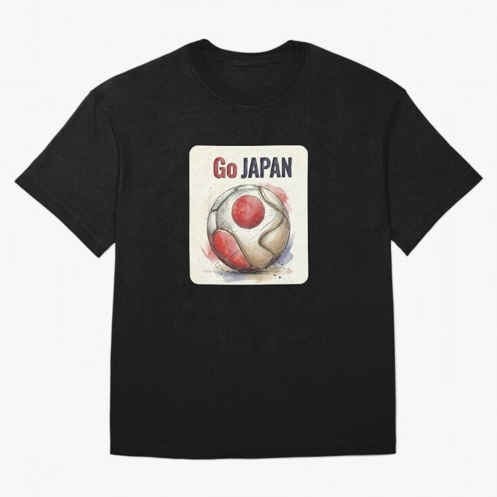 Go Japan Soccer Ball Flag | Japanese Football Fan Graphic Tee Classic T-Shirt Celebrate Soccer Greatness during Global Football Passion for FIFA World Cup 2026 USA Canada Mexico, Highlighting Messi, England, Supporter Pride, Iconic Celebrations,