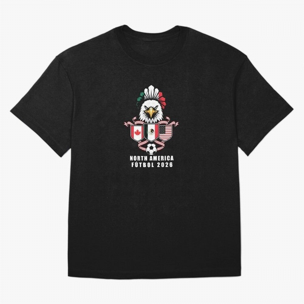 North America Football Spirit 2026 T-Shirt_82768088 Classic T-Shirt Keep the Match Day Mood of the FIFA World Cup 2026 Journey through Mbappe Highlights, England Pride, Stadium Memories, Football Loyalty, International Chants and Championship