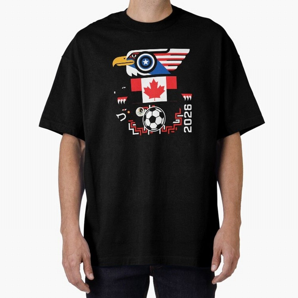 North America Spirit Cup 2026 T-Shirt_82734510 Classic T-Shirt Elevate Match Day Hype around FIFA World Cup 2026 Group Stage, Neymar, Haaland and Cristiano Ronaldo, Brazil, Worldwide Fan Energy, Dramatic Goals, Stadium Lights and Championship