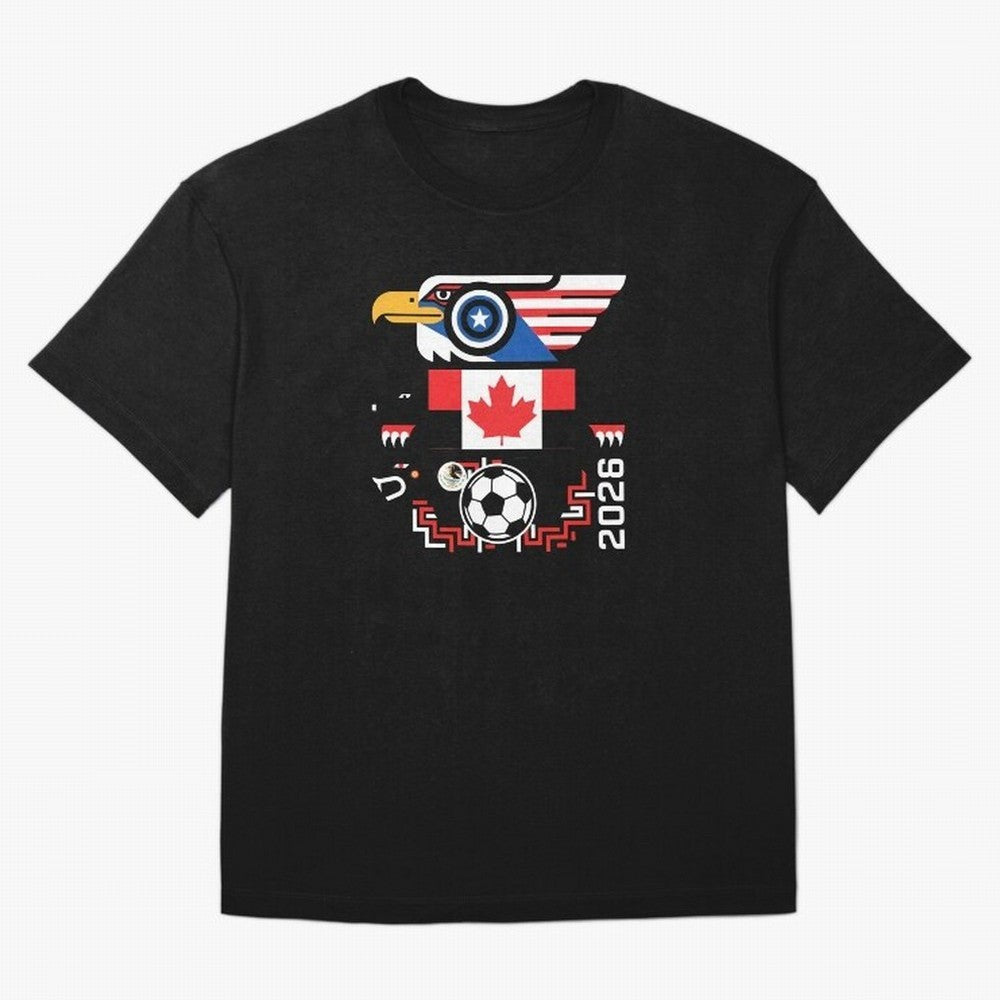 North America Spirit Cup 2026 T-Shirt_82734510 Classic T-Shirt Elevate Match Day Hype around FIFA World Cup 2026 Group Stage, Neymar, Haaland and Cristiano Ronaldo, Brazil, Worldwide Fan Energy, Dramatic Goals, Stadium Lights and Championship