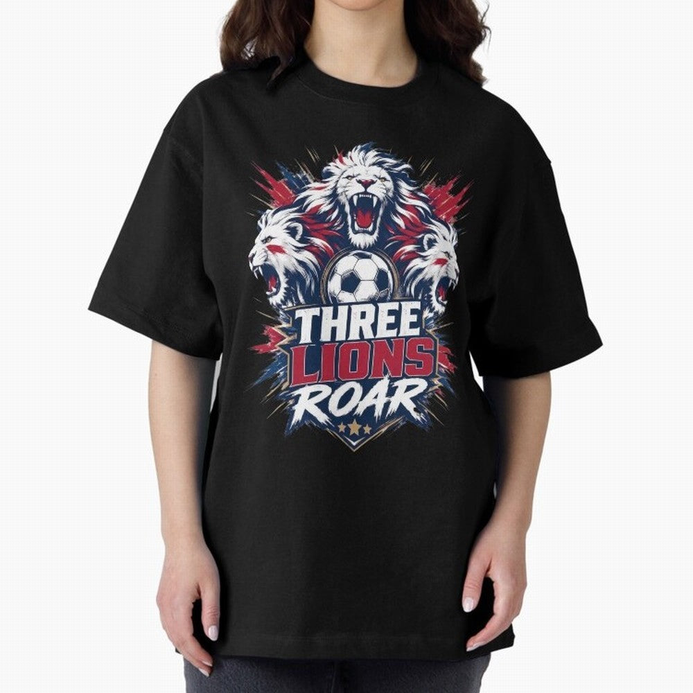 Three Lions Roar England World Cup 26 Tee Classic T-Shirt Show Championship Spirit for Global Football Passion for FIFA World Cup 2026 Group Stage, Celebrating Cristiano Ronaldo, Haaland and CR7, Spain and Netherlands, Soccer Culture, Superstar