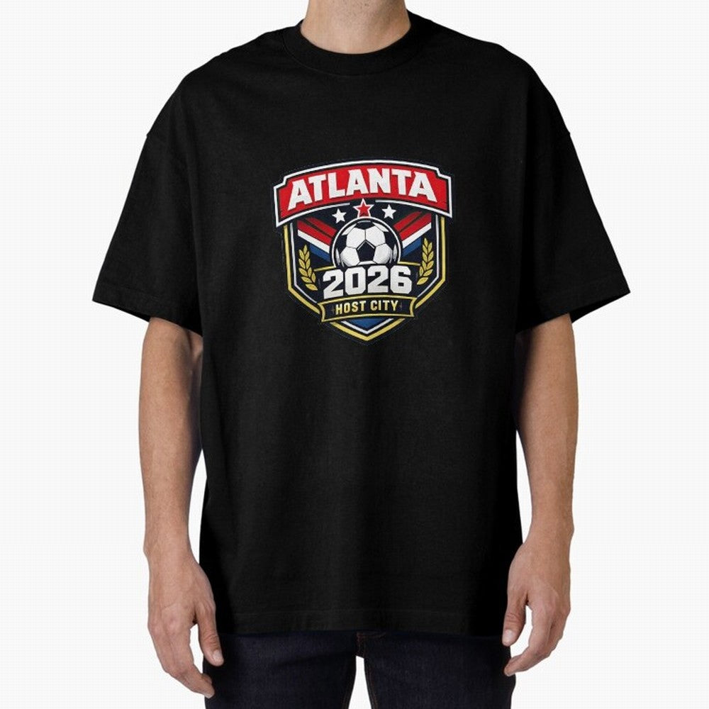 Global Cup 2026 Host City Badge Atlanta Classic T-Shirt Make Game Day About Global Football Passion for FIFA World Cup 2026 USA Canada Mexico, Highlighting Messi, Neymar and Mbappe, Argentina, France and Brazil, Worldwide Fan Energy, Dramatic