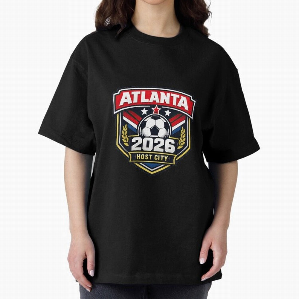 Global Cup 2026 Host City Badge Atlanta Classic T-Shirt Make Game Day About Global Football Passion for FIFA World Cup 2026 USA Canada Mexico, Highlighting Messi, Neymar and Mbappe, Argentina, France and Brazil, Worldwide Fan Energy, Dramatic