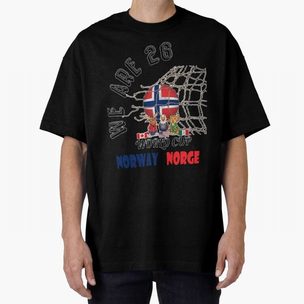 World cup 26 - Norway Classic T-Shirt Follow the Final Road of FIFA World Cup 2026 USA Canada Mexico Spirit, with Argentina and Brazil, CR7 and Messi, Champion Mindset, Group Stage Buzz, Knockout Tension and Passionate Fan Culture; Perfect for