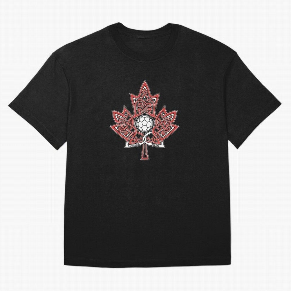 Interwoven Maple Leaf Canada Soccer 2026 T-Shirt_83135197 Classic T-Shirt Bring Supporter Culture to FIFA World Cup 2026 USA Canada Mexico for Fans of Neymar and Spain, Bringing Football History, Final Match Energy, Crowd Noise and Once in a