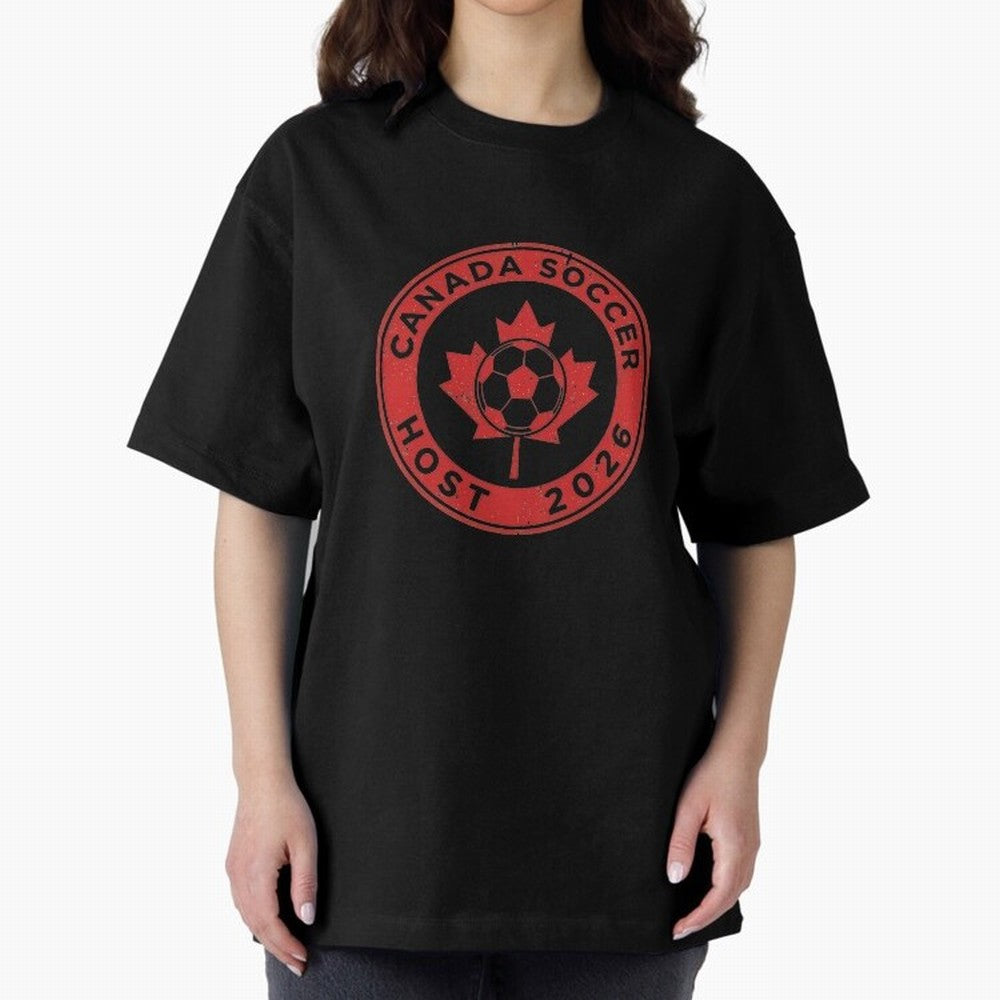 Canada Soccer Host 2026 Emblem Design T-Shirt_83133385 Classic T-Shirt Keep the Legacy of Global Football Passion for FIFA World Cup 2026 Group Stage, Celebrating CR7 and Messi, France and Portugal, Supporter Pride, Iconic Celebrations, Legendary