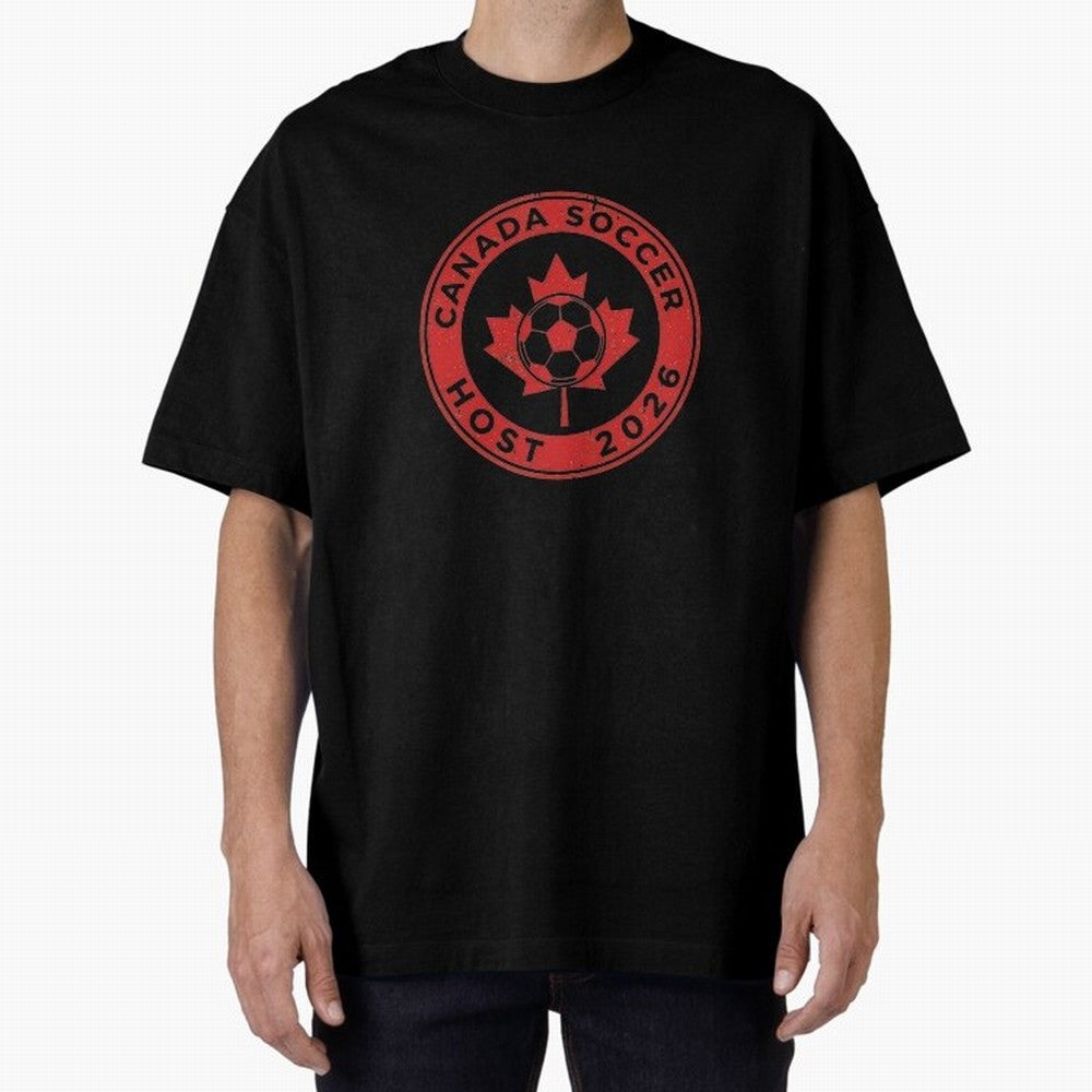 Canada Soccer Host 2026 Emblem Design T-Shirt_83133385 Classic T-Shirt Keep the Legacy of Global Football Passion for FIFA World Cup 2026 Group Stage, Celebrating CR7 and Messi, France and Portugal, Supporter Pride, Iconic Celebrations, Legendary