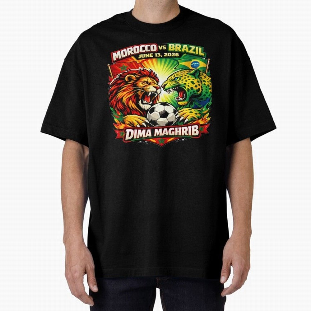 World Cup 2026, Dima Maghrib, June 13, 2026, We Are Morocco, Go Morocco, Morocco vs Brazil, Morocco World Cup 2026, World Morocco, Maghrib Classic T-Shirt Show Match Day Excitement for Match Day Hype around FIFA World Cup 2026 USA Canada Mexico,