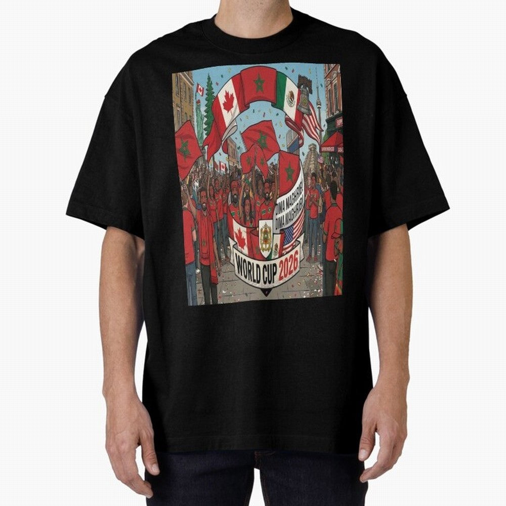 Morocco World Cup 2026 Classic T-Shirt Follow the Final Road of Global Football Passion for FIFA World Cup 2026, Highlighting Mbappe and Neymar, Spain and Netherlands, Sports Nostalgia, International Competition, Famous Players and Unforgettable
