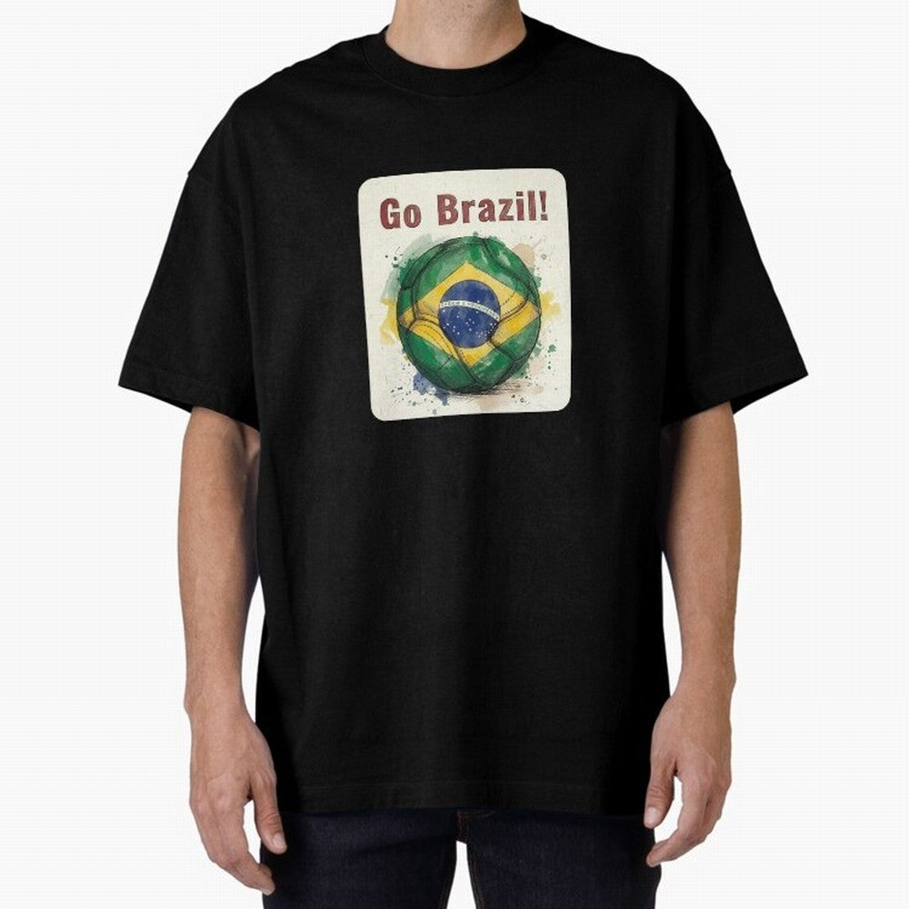Go Brazil Soccer Ball Flag | Brazilian Football Fan Graphic Tee Classic T-Shirt Remember Iconic Moments from the FIFA World Cup 2026 Journey through Messi Highlights, Argentina Pride, Match Day Excitement, Supporter Culture, Golden Goals and Global