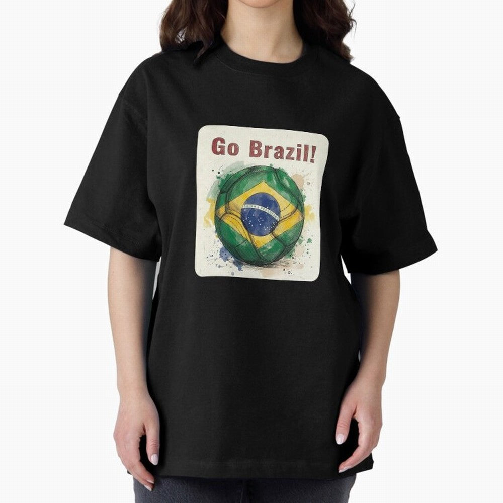 Go Brazil Soccer Ball Flag | Brazilian Football Fan Graphic Tee Classic T-Shirt Remember Iconic Moments from the FIFA World Cup 2026 Journey through Messi Highlights, Argentina Pride, Match Day Excitement, Supporter Culture, Golden Goals and Global