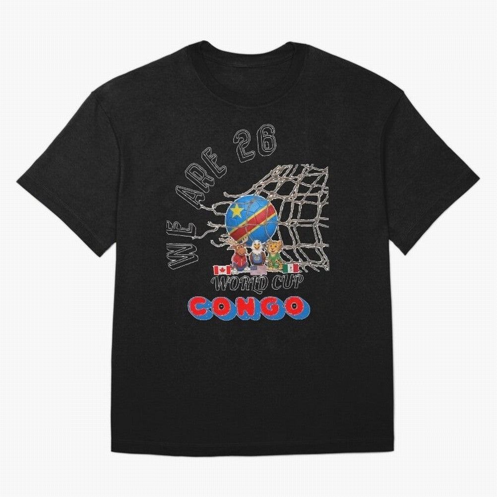 World cup 26 - Congo Classic T-Shirt Capture Stadium Memories from the FIFA World Cup 2026 Journey through Messi and Cristiano Ronaldo Highlights, Portugal, Spain and Germany Pride, Soccer Culture, Superstar Moments, National Team Dreams and