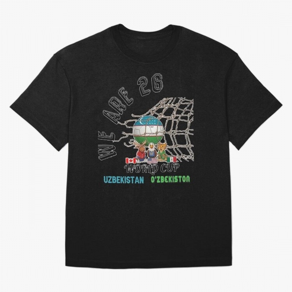 World cup 26 - Uzbekistan Classic T-Shirt Represent FIFA World Cup 2026 Spirit, Built around Brazil, Portugal and Argentina, Messi, CR7 and Mbappe, Tournament Hype, Historic Matchups, Family Viewing Parties and Global Sports Pride; Perfect for