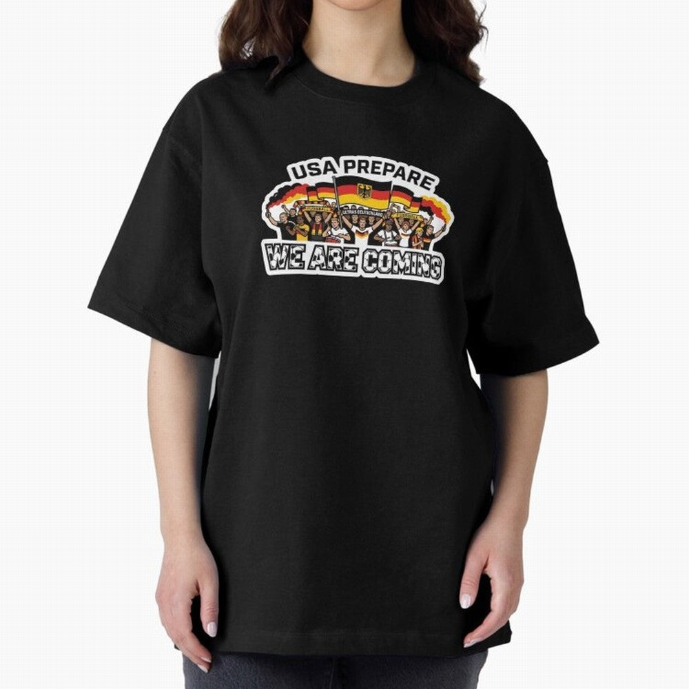 Germany Soccer Fans 2026 Sticker We Are Coming Classic T-Shirt Experience the FIFA World Cup 2026 USA Canada Mexico Journey through Messi, CR7 and Mbappe Highlights, Germany Pride, Football Passion, Legendary Performances, Festival Vibes and