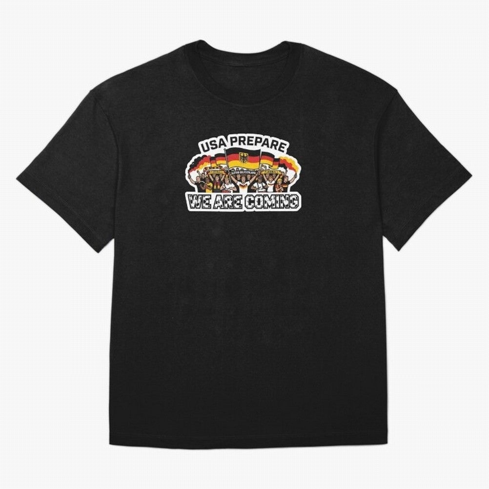 Germany Soccer Fans 2026 Sticker We Are Coming Classic T-Shirt Experience the FIFA World Cup 2026 USA Canada Mexico Journey through Messi, CR7 and Mbappe Highlights, Germany Pride, Football Passion, Legendary Performances, Festival Vibes and