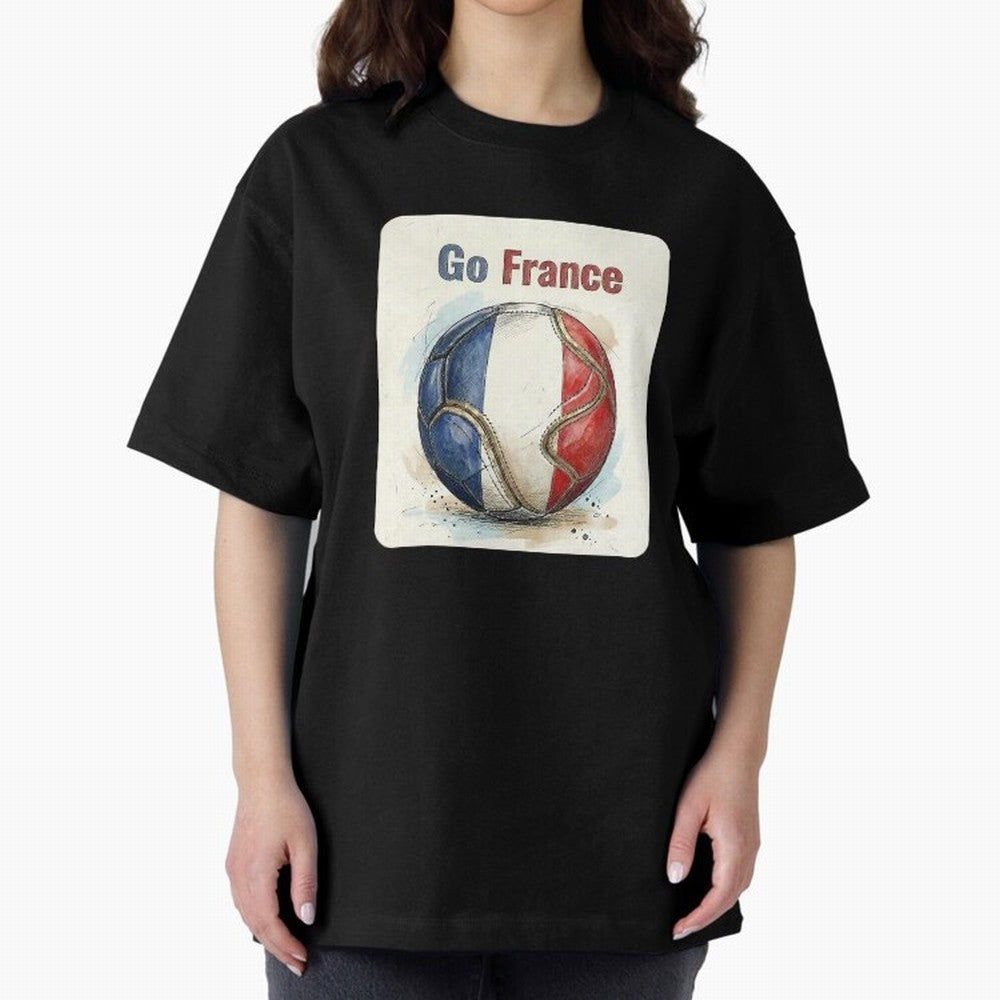 Go France Soccer Ball Flag | French Football Fan Graphic Tee Classic T-Shirt Honor Champions and Dreams in Match Day Hype around FIFA World Cup 2026 USA Canada Mexico, Mbappe, Spain and Netherlands, Tournament Hype, Historic Matchups, Family