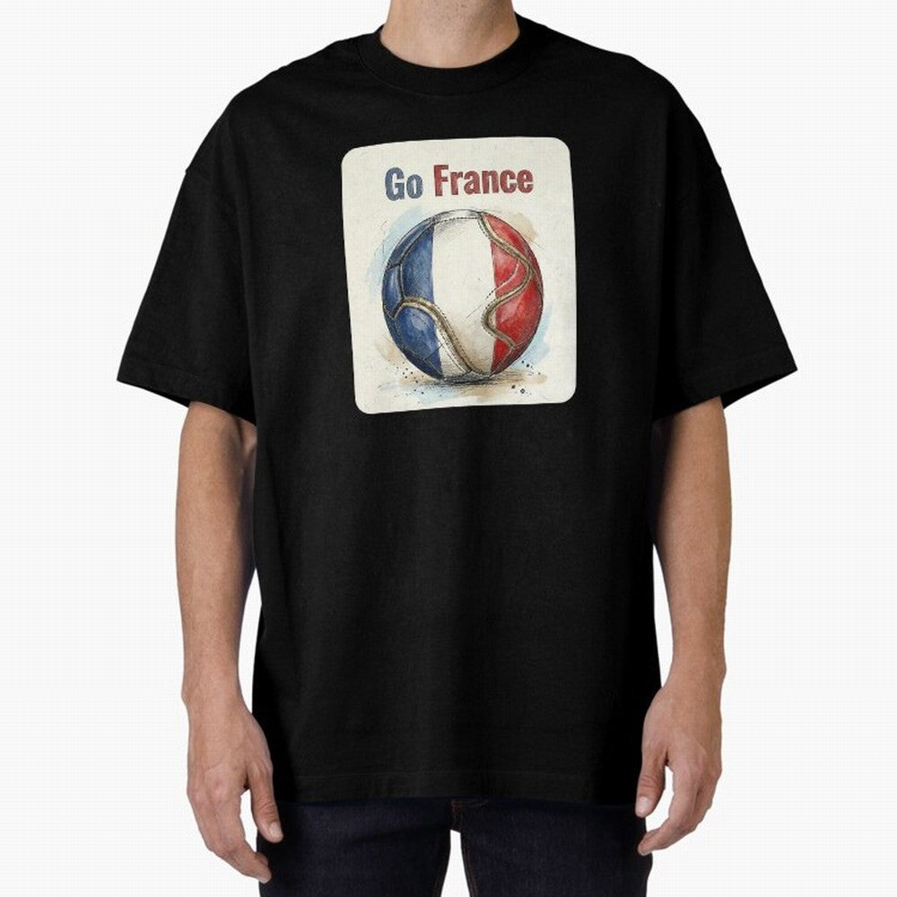 Go France Soccer Ball Flag | French Football Fan Graphic Tee Classic T-Shirt Honor Champions and Dreams in Match Day Hype around FIFA World Cup 2026 USA Canada Mexico, Mbappe, Spain and Netherlands, Tournament Hype, Historic Matchups, Family