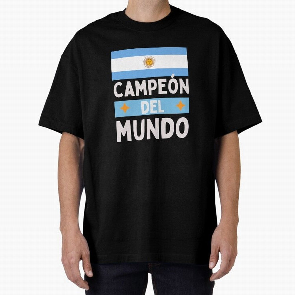 Argentina Campe¨®n del Mundo Classic T-Shirt Feel International Energy from Global Football Passion for FIFA World Cup 2026 USA Canada Mexico, Made for Messi, Neymar and Mbappe, Argentina, Goal Celebration Energy, Supporter Heritage, Football Icons