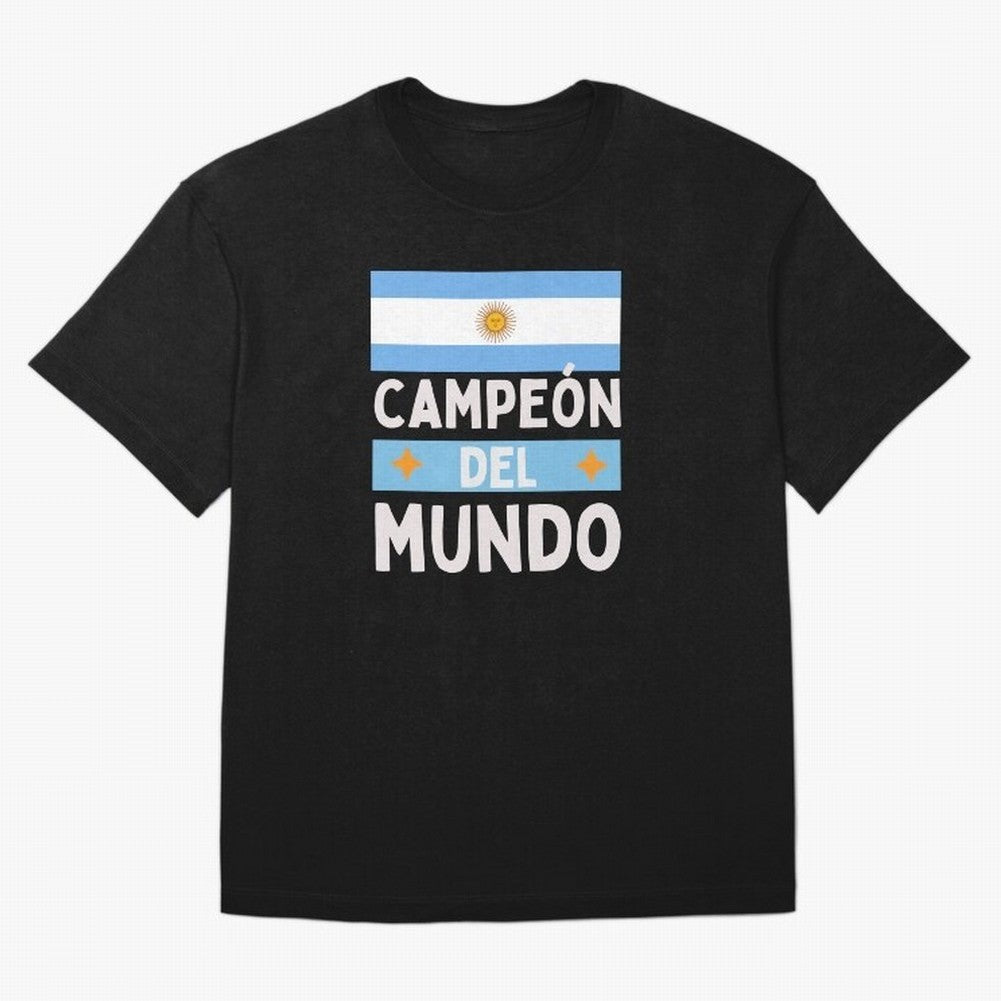 Argentina Campe¨®n del Mundo Classic T-Shirt Feel International Energy from Global Football Passion for FIFA World Cup 2026 USA Canada Mexico, Made for Messi, Neymar and Mbappe, Argentina, Goal Celebration Energy, Supporter Heritage, Football Icons