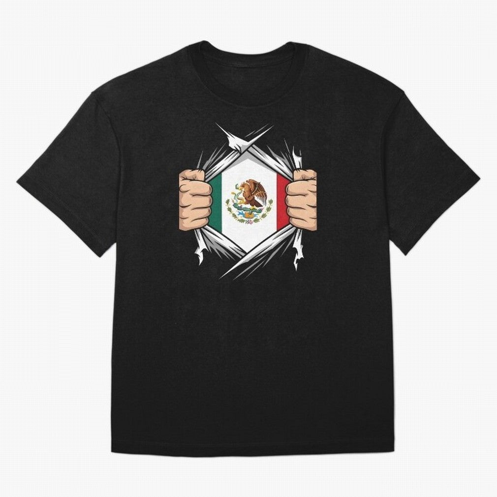 Mexico Flag Ripped Shirt Football Fan Classic T-Shirt Show Match Day Excitement for FIFA World Cup 2026 Group Stage Spirit, Made for France and Portugal, Messi, Stadium Chants, National Pride, Trophy Dreams and Unforgettable Football Memories;