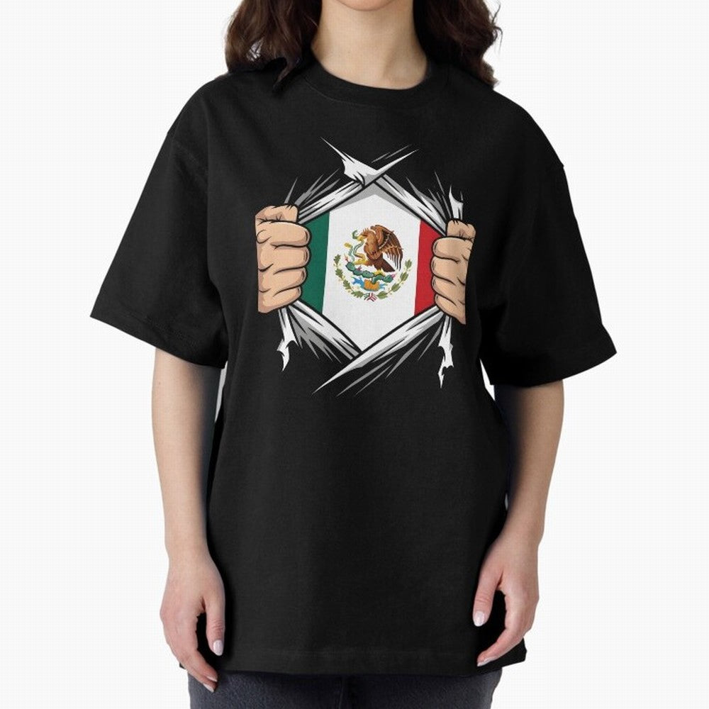 Mexico Flag Ripped Shirt Football Fan Classic T-Shirt Show Match Day Excitement for FIFA World Cup 2026 Group Stage Spirit, Made for France and Portugal, Messi, Stadium Chants, National Pride, Trophy Dreams and Unforgettable Football Memories;