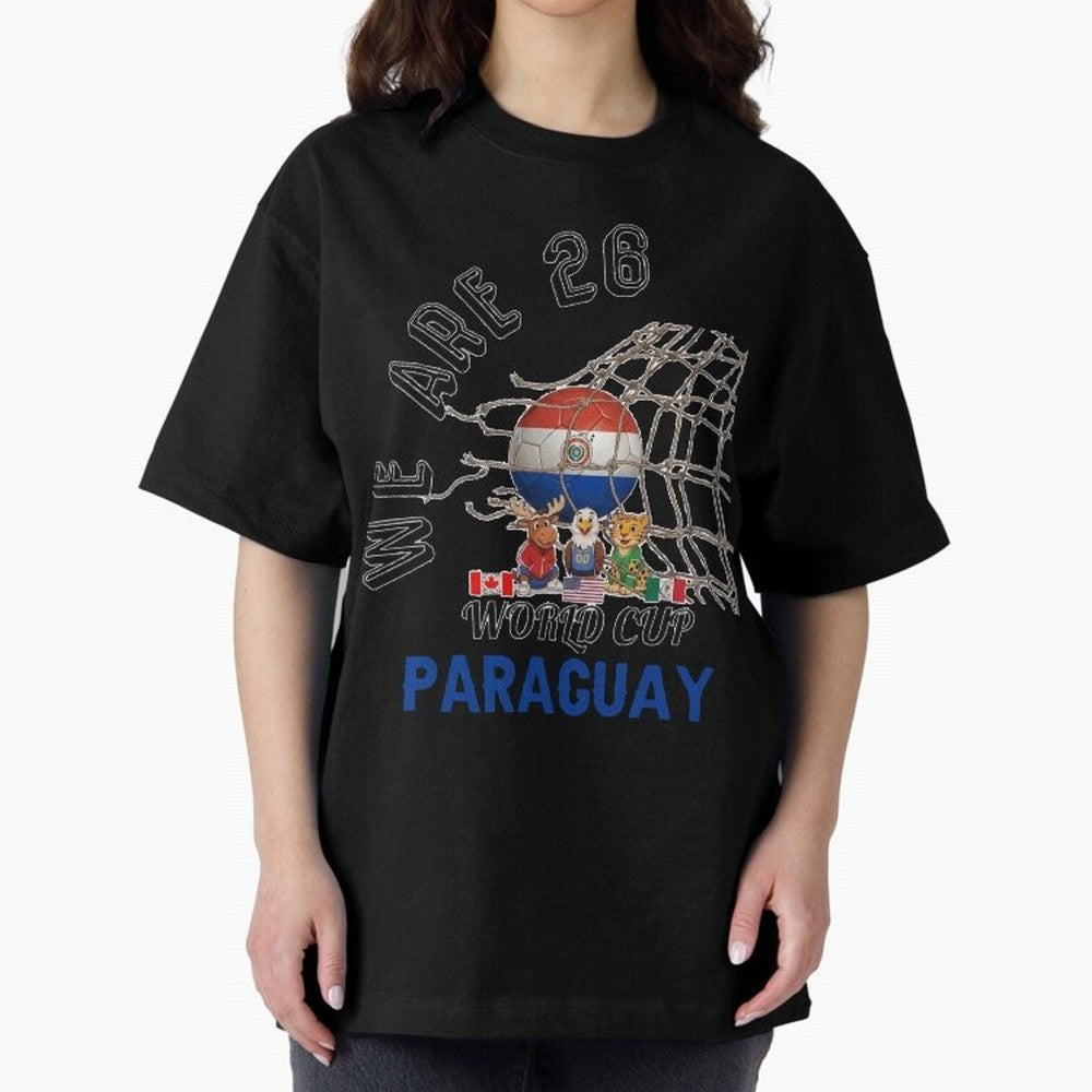 World cup 26 - Paraguay Classic T-Shirt Celebrate Fan Culture around Global Football Passion for FIFA World Cup 2026 USA Canada Mexico, Built around CR7 and Messi, France and Portugal, Fan Favorite Moments, National Team Passion, Big Match Drama